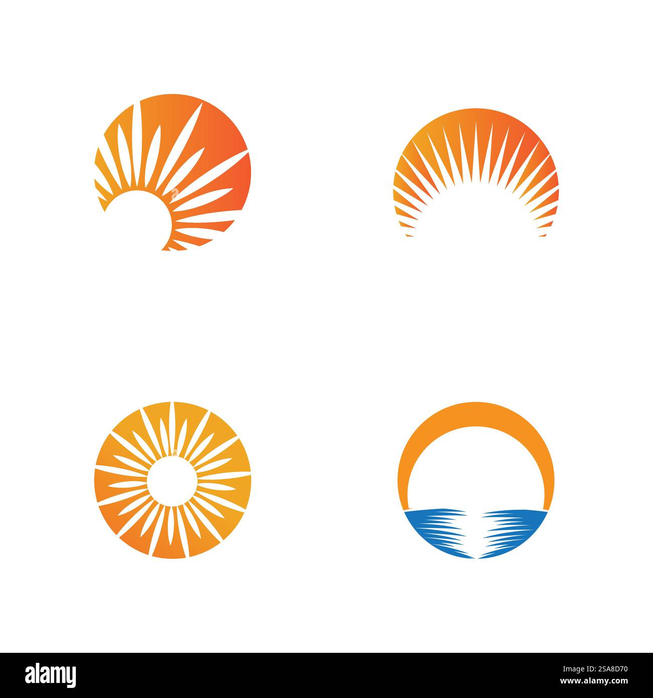 Sun logo vector template symbol design Stock Vector Image & Art - Alamy