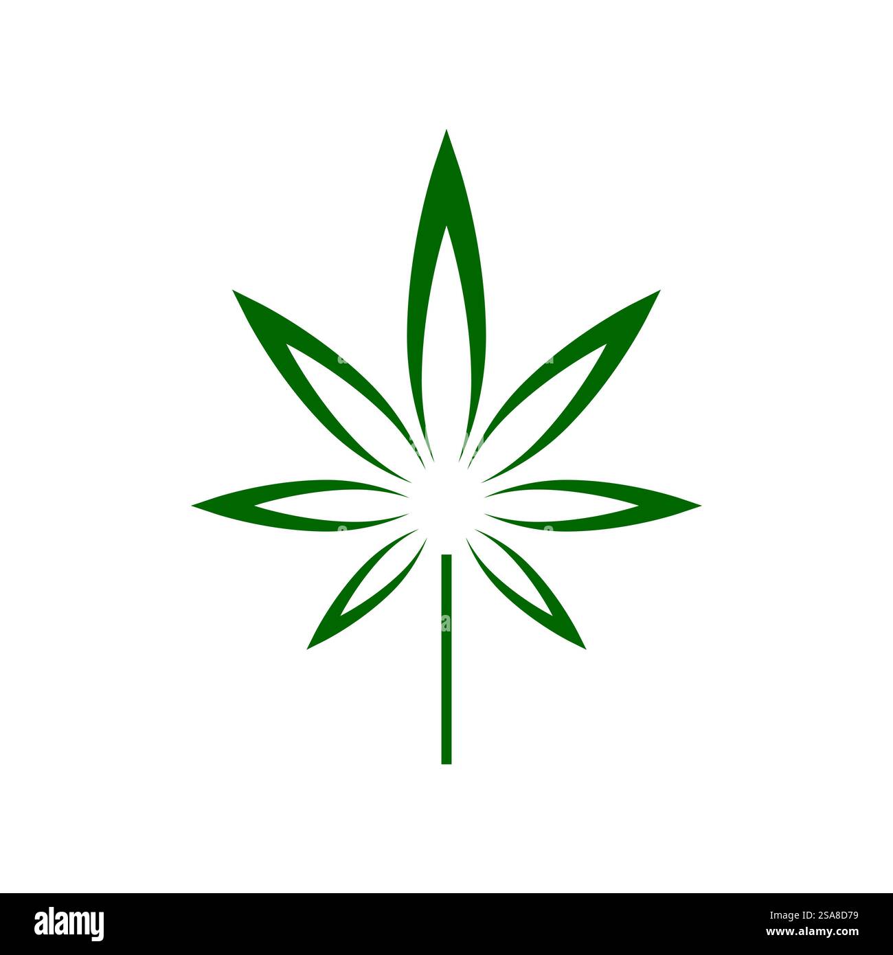 Green leaf logo vector element symbol template Stock Vector Image & Art ...
