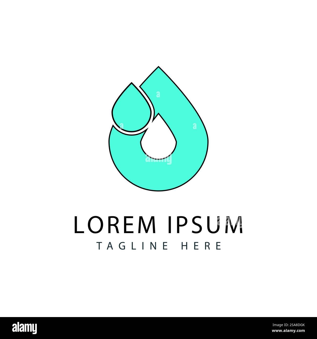 Water drop illustration logo vector design Stock Vector Image & Art - Alamy