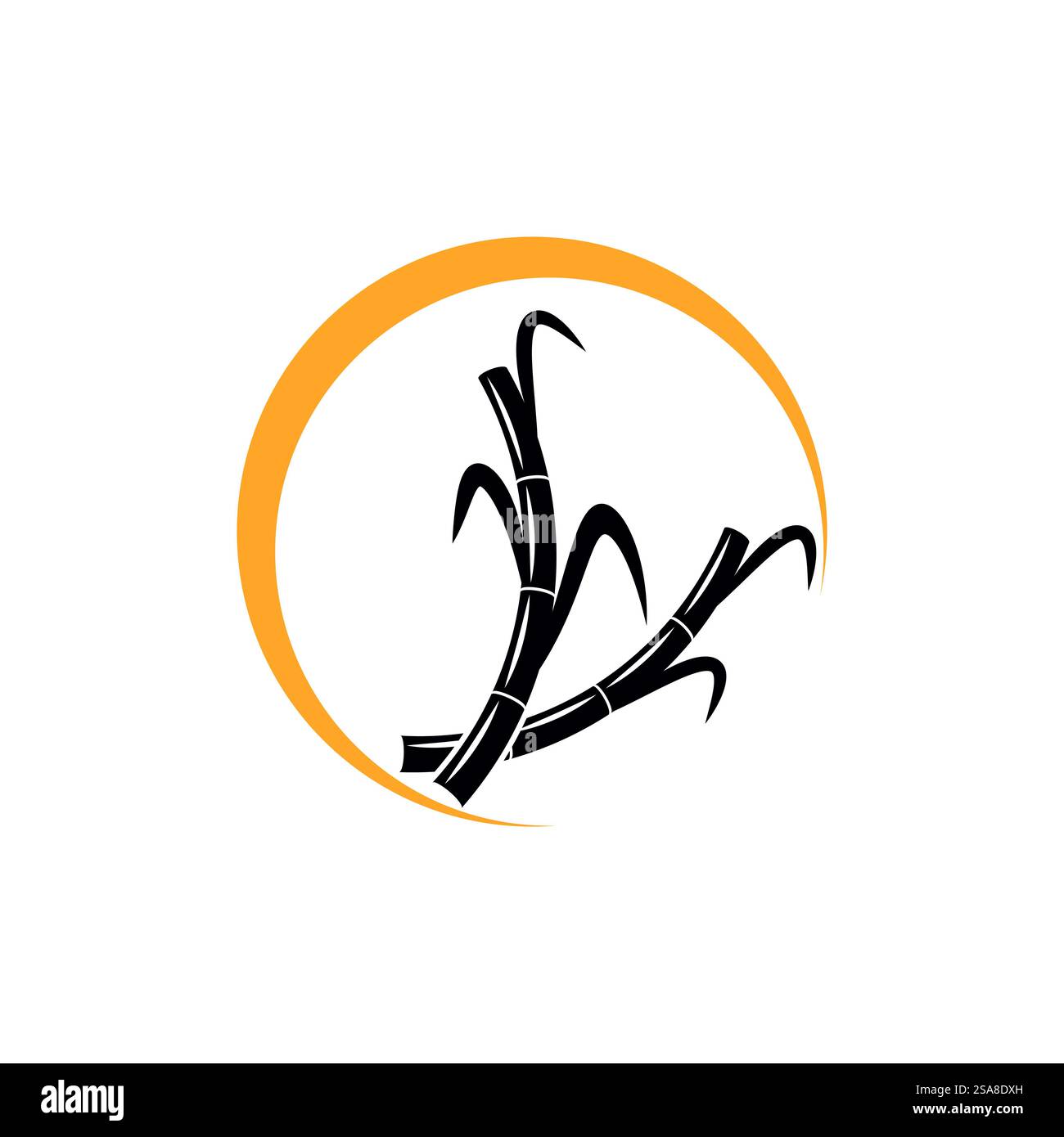 Sugarcane logo vector template symbol design Stock Vector