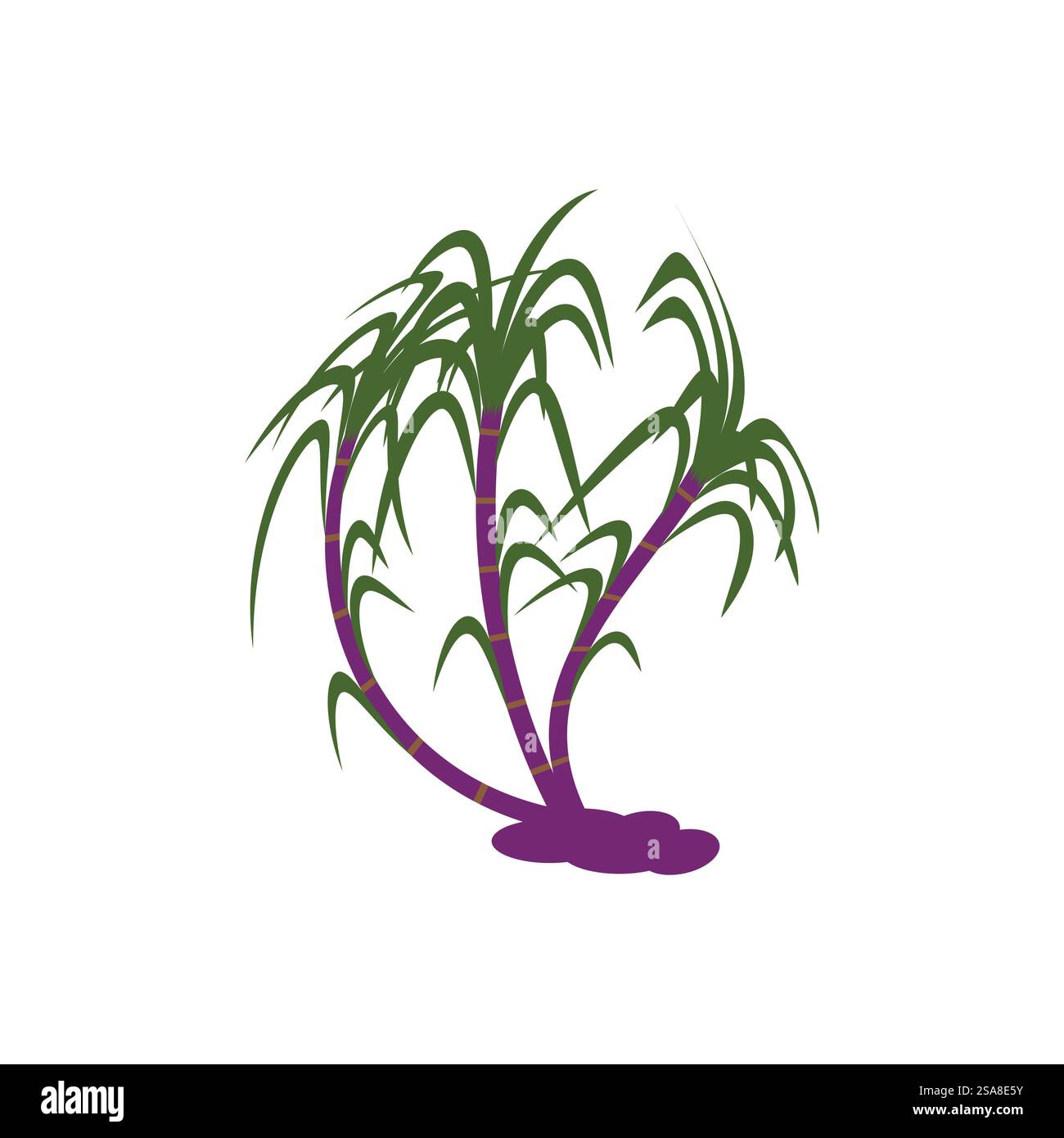 Sugarcane logo vector template symbol design Stock Vector