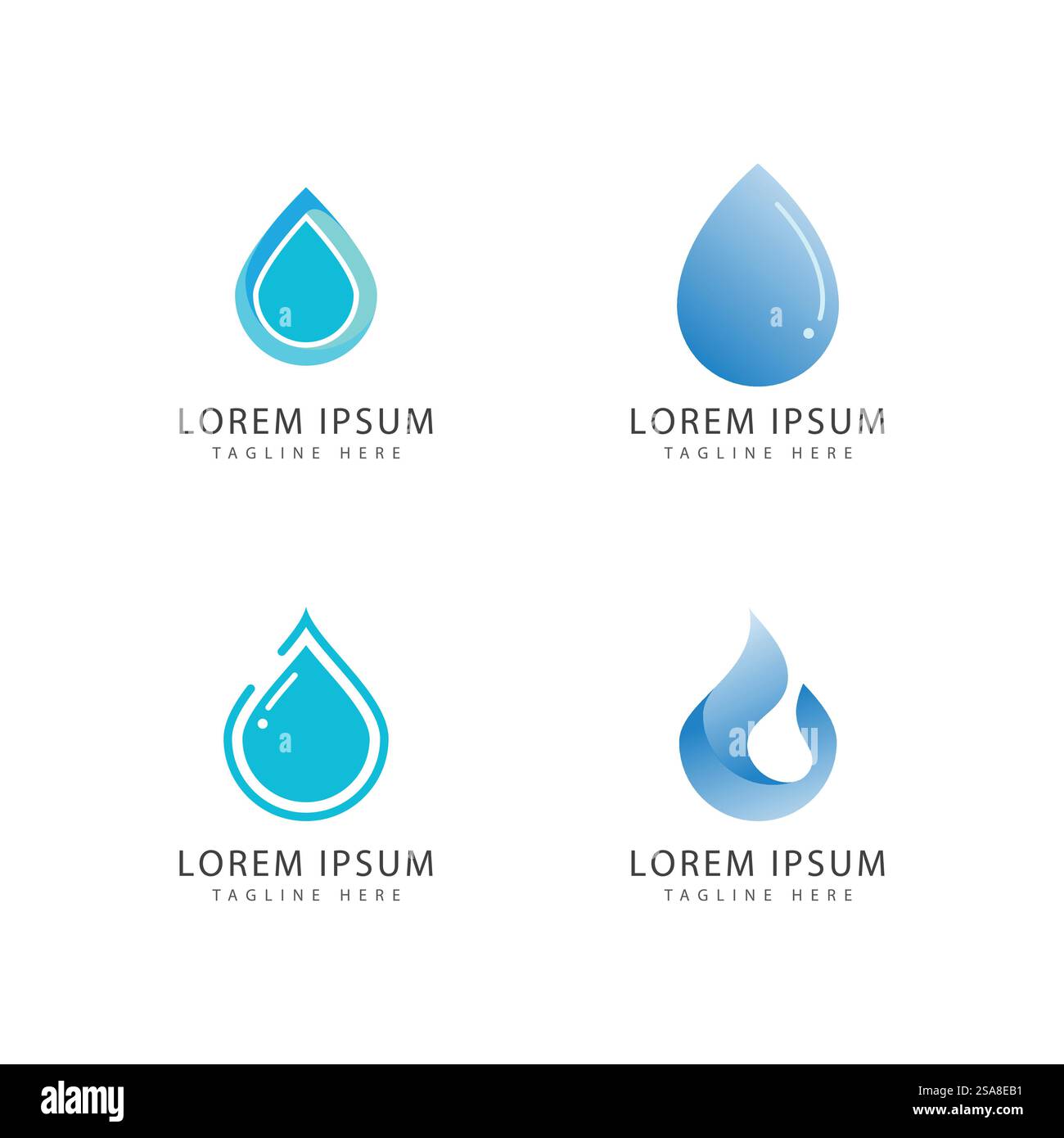 Water drop illustration logo vector design Stock Vector Image & Art - Alamy