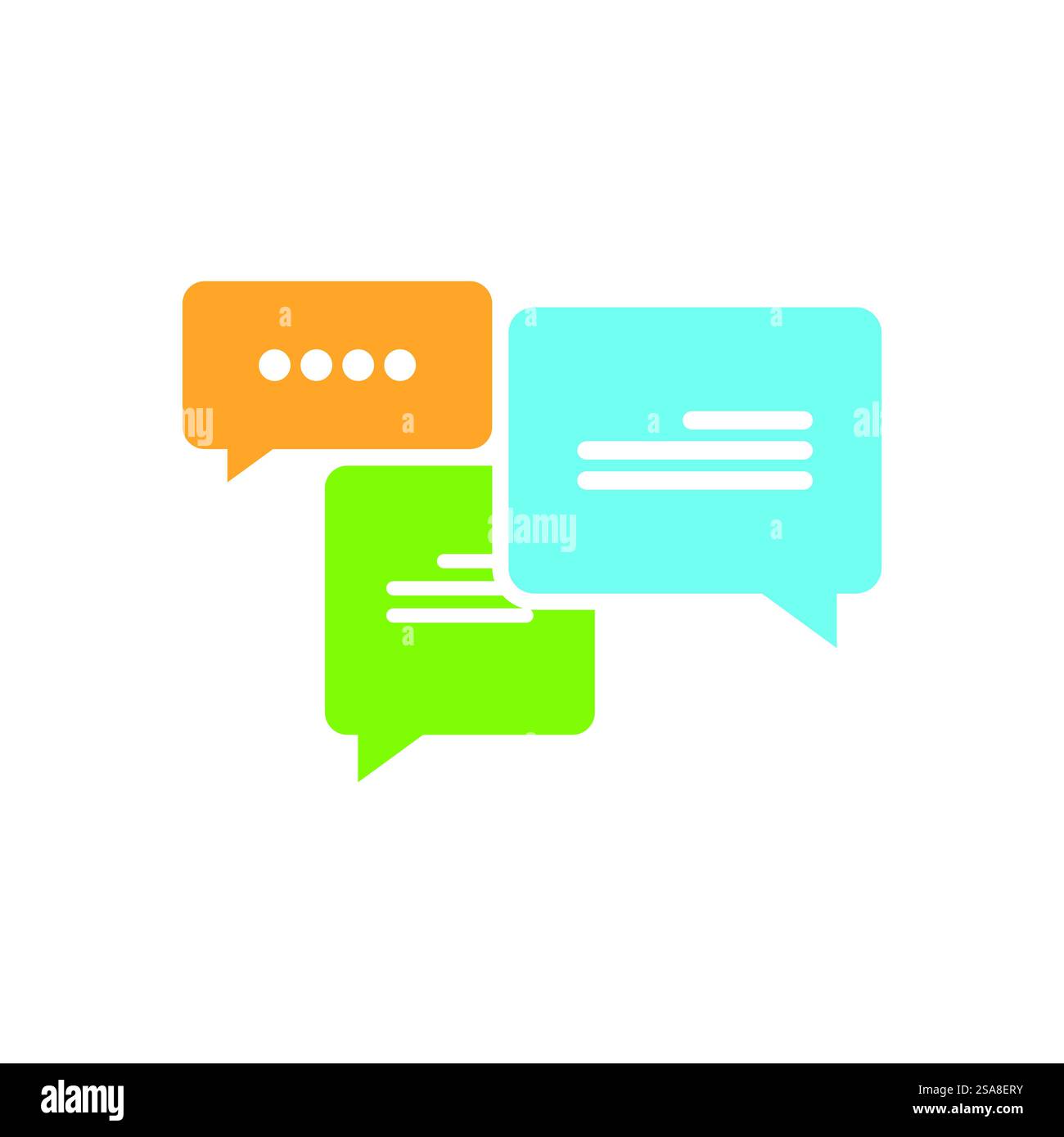 Chat talk pixel perfect logo vector symbol Stock Vector