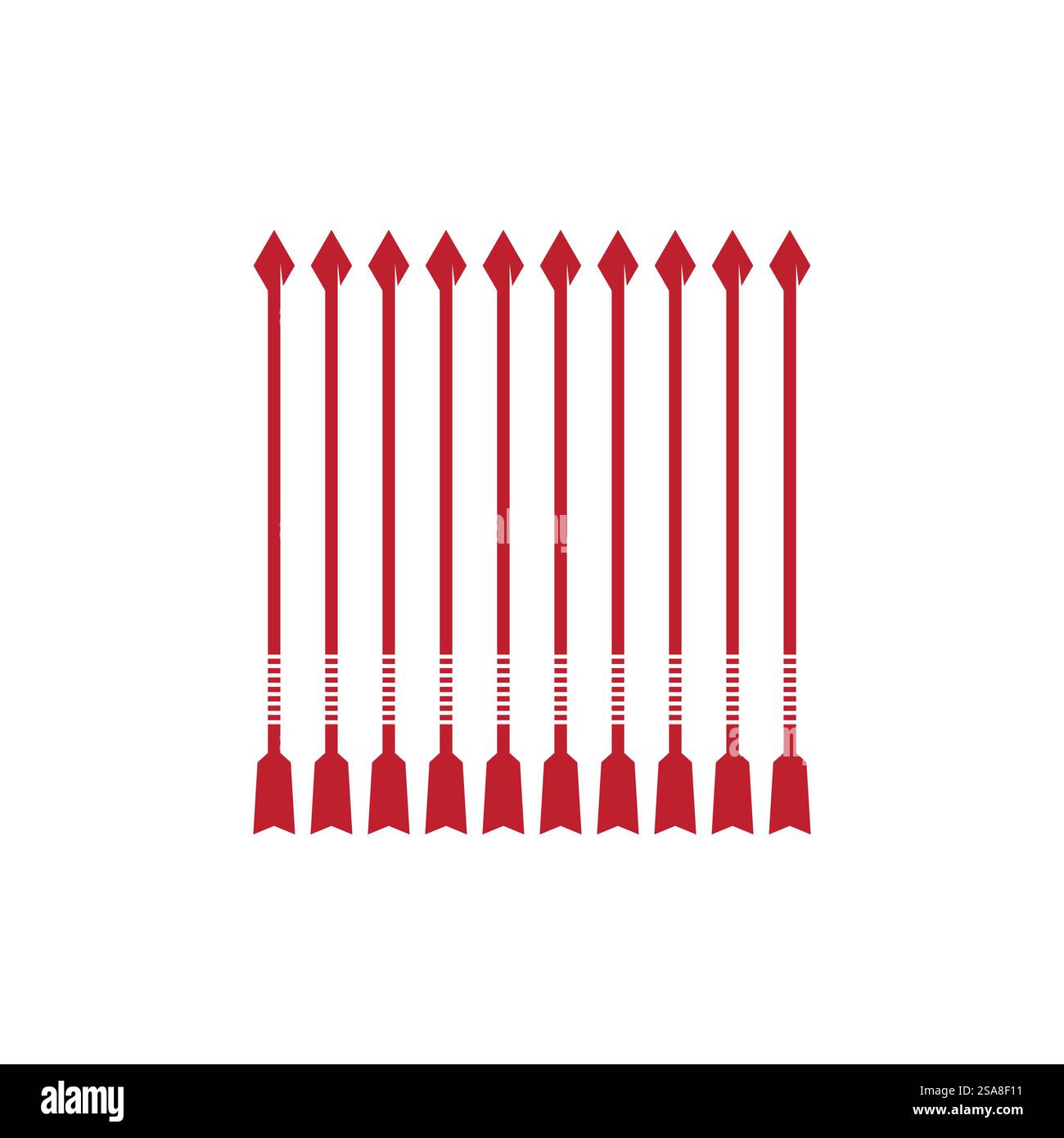 Archery logo vector ilustration flat design Stock Vector
