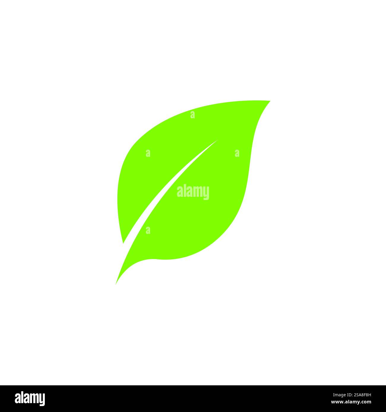 Green leaf logo vector element symbol template Stock Vector Image & Art ...