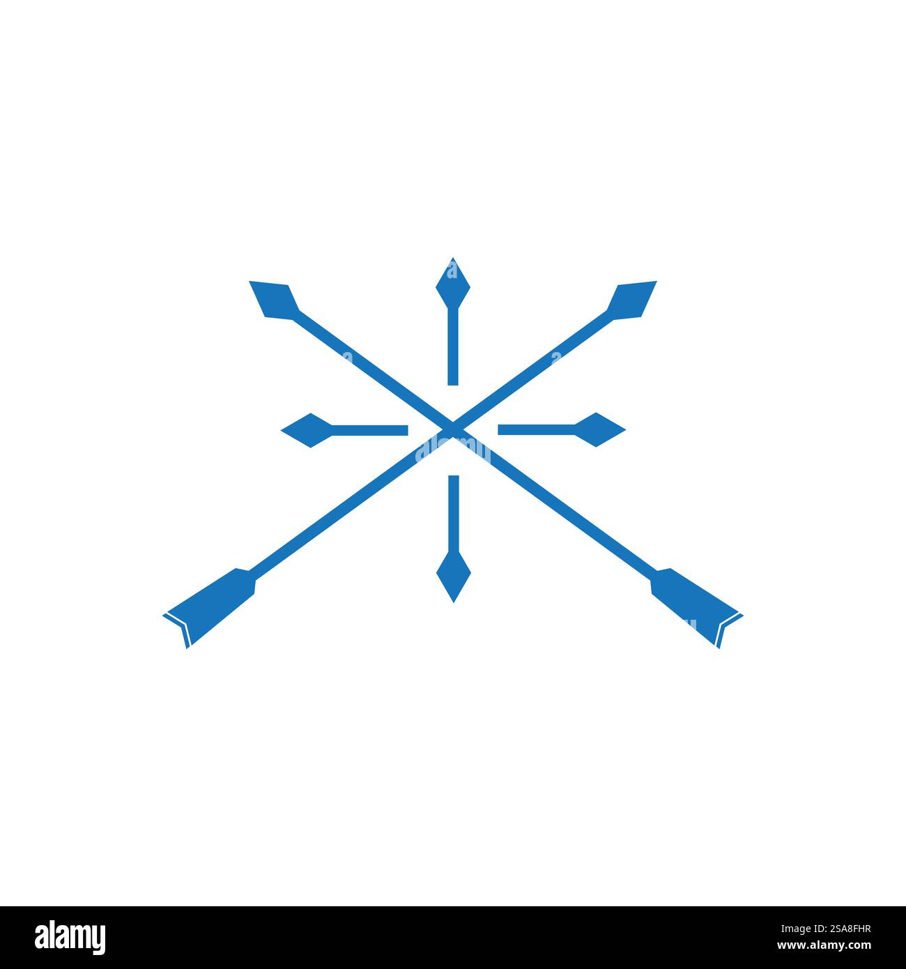 Archery logo vector ilustration flat design Stock Vector