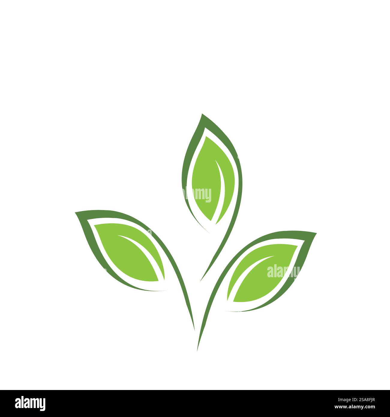 Green leaf logo vector element symbol template Stock Vector Image & Art ...