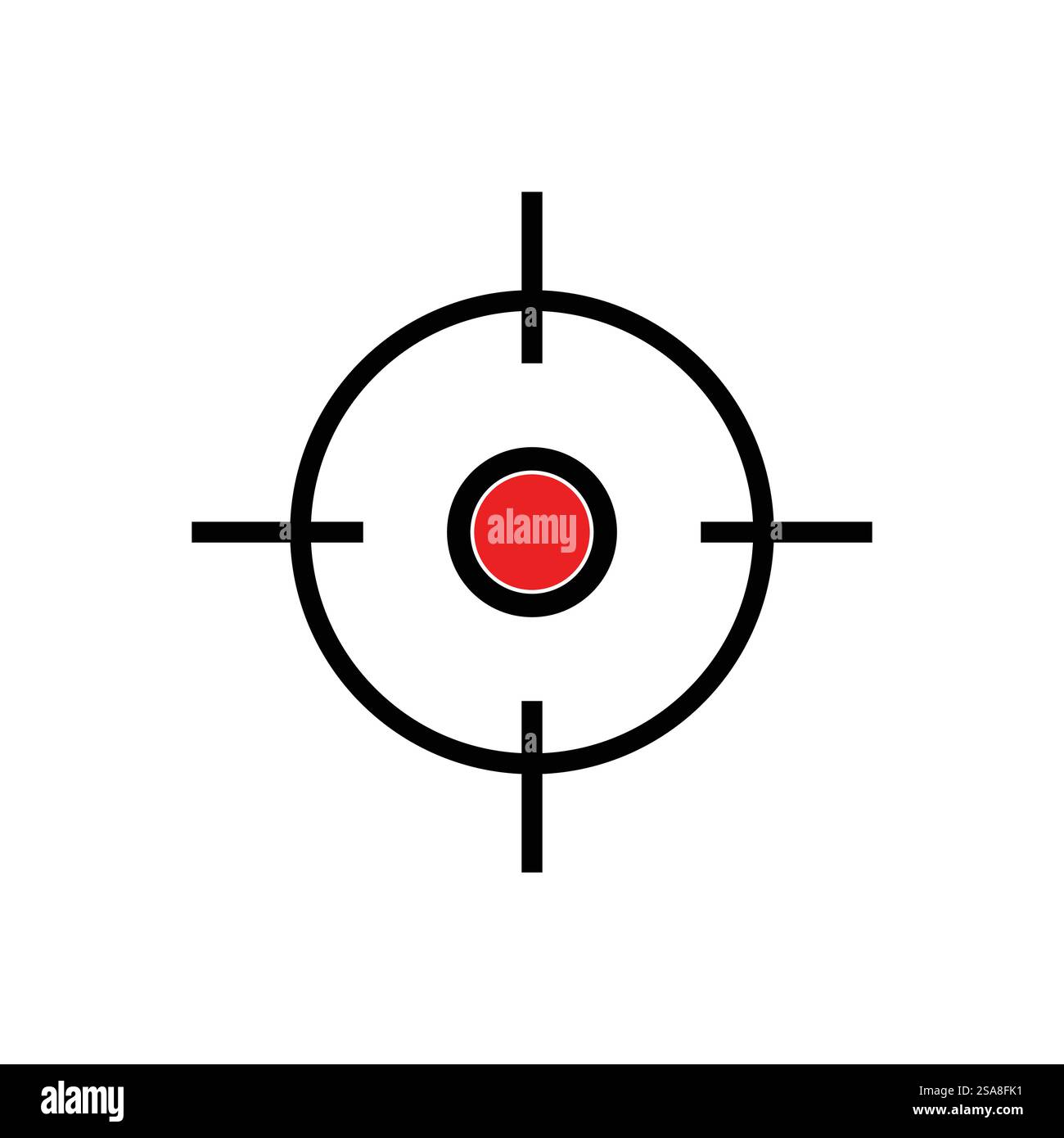 Target icon vector ilustration template Stock Vector