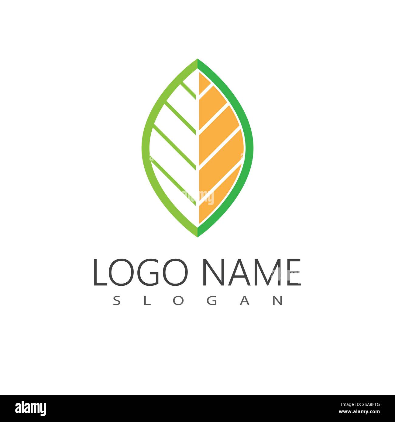 Green leaf logo vector template element symbol design Stock Vector ...