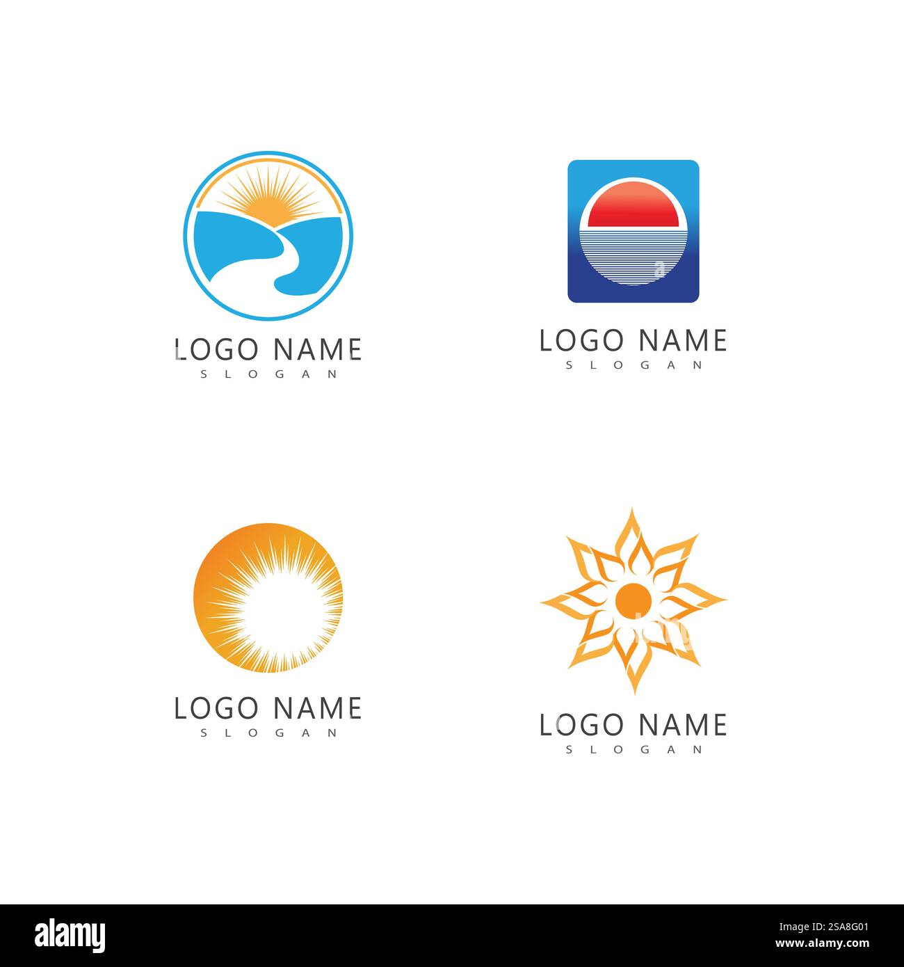 Sun logo vector template symbol design Stock Vector Image & Art - Alamy