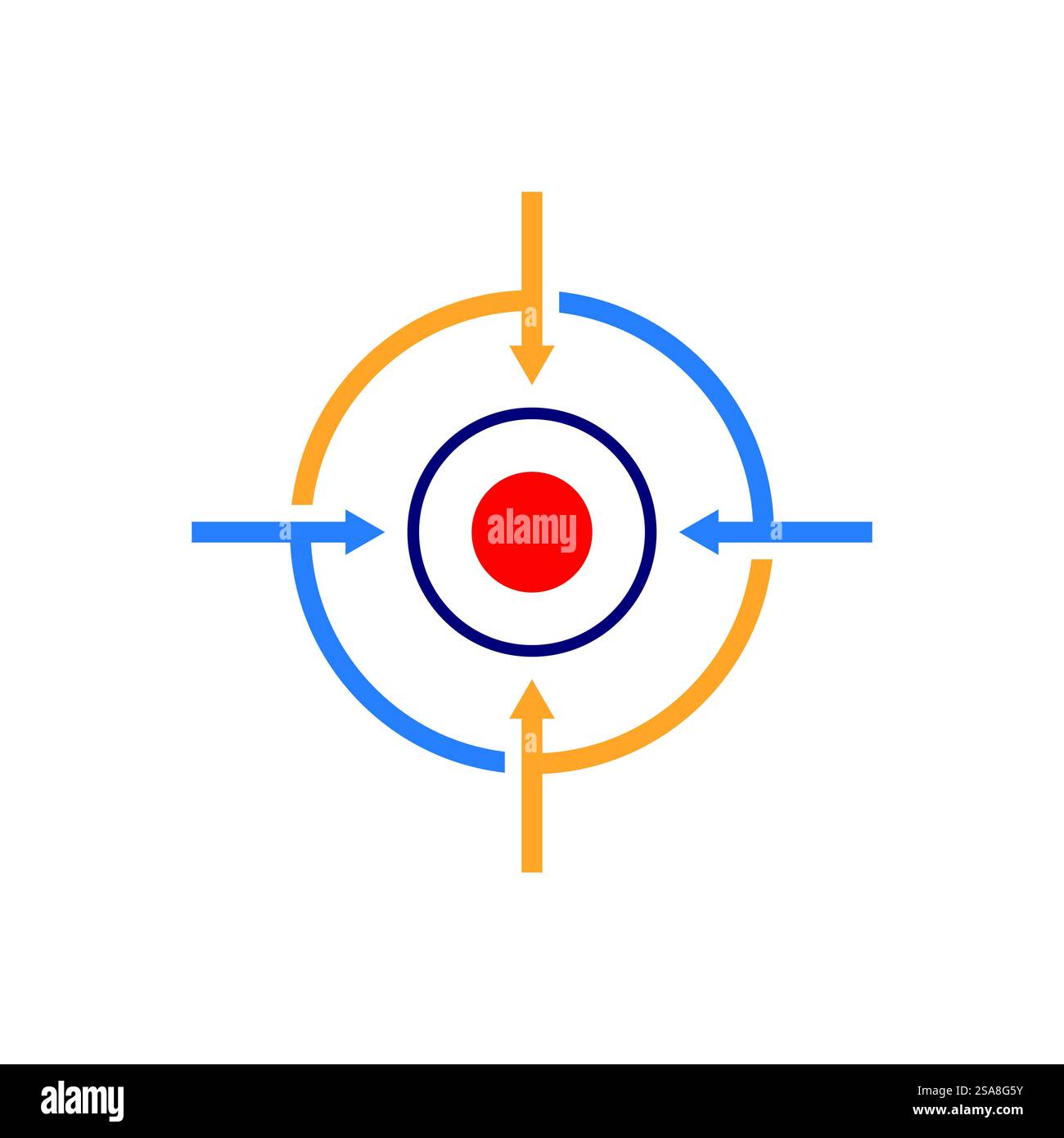 Target icon vector ilustration template Stock Vector