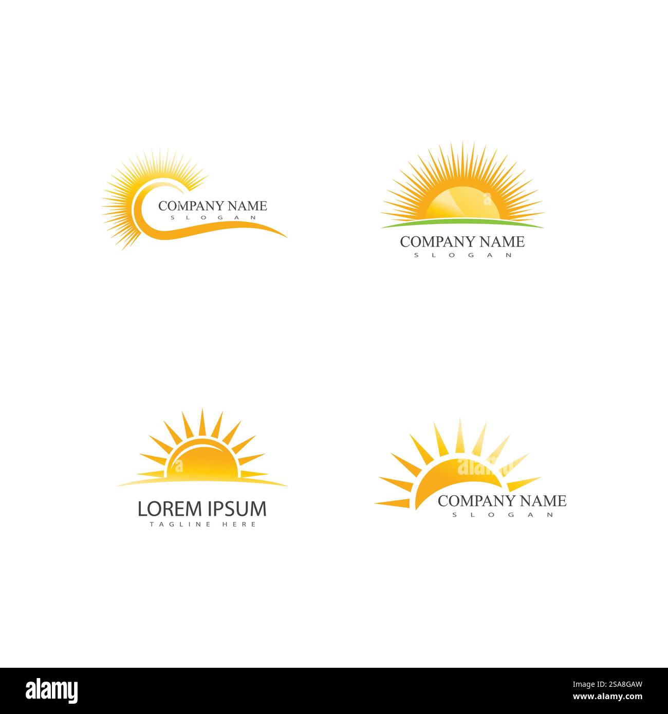 Sun logo vector template symbol design Stock Vector Image & Art - Alamy
