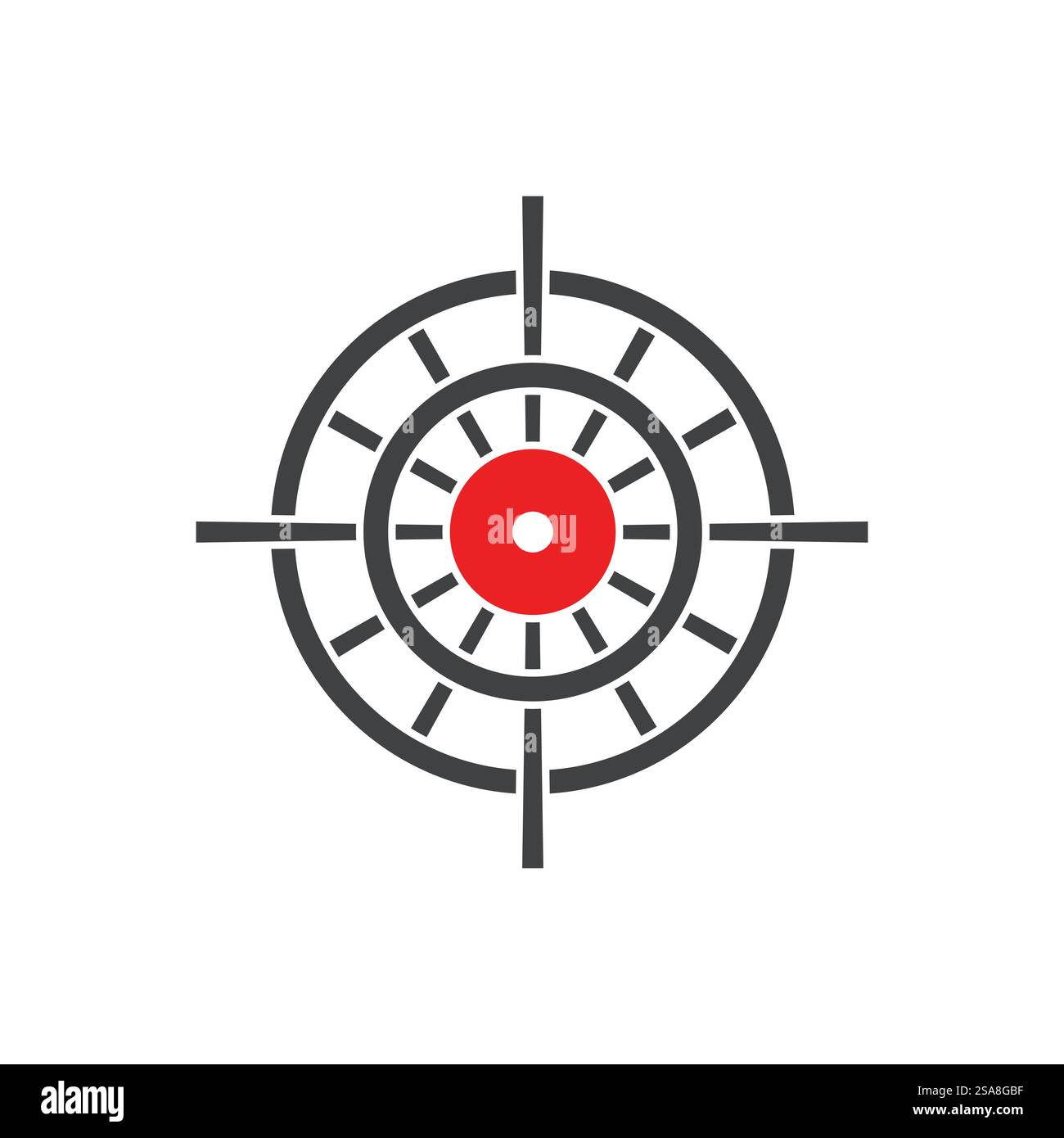 Target icon vector ilustration template Stock Vector
