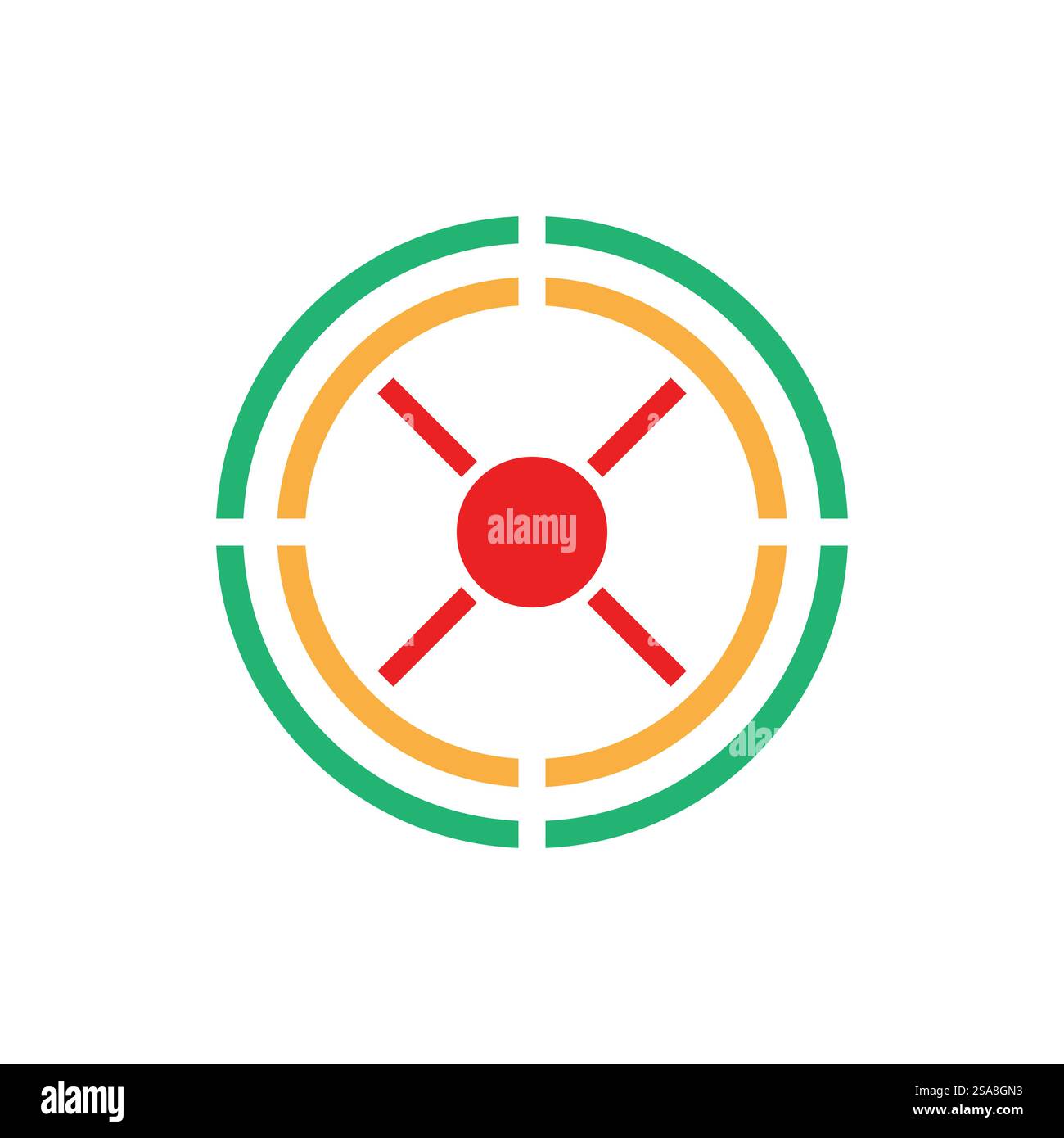 Target icon vector ilustration template Stock Vector