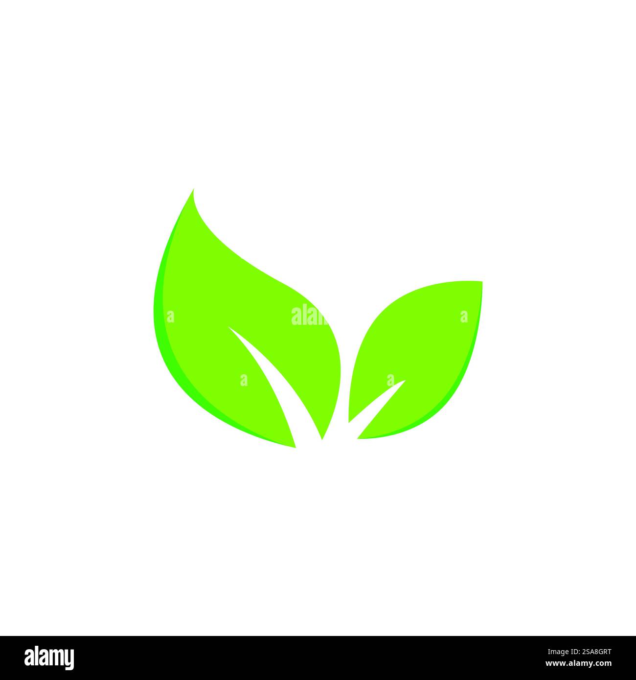 Green leaf logo vector template element symbol design Stock Vector ...