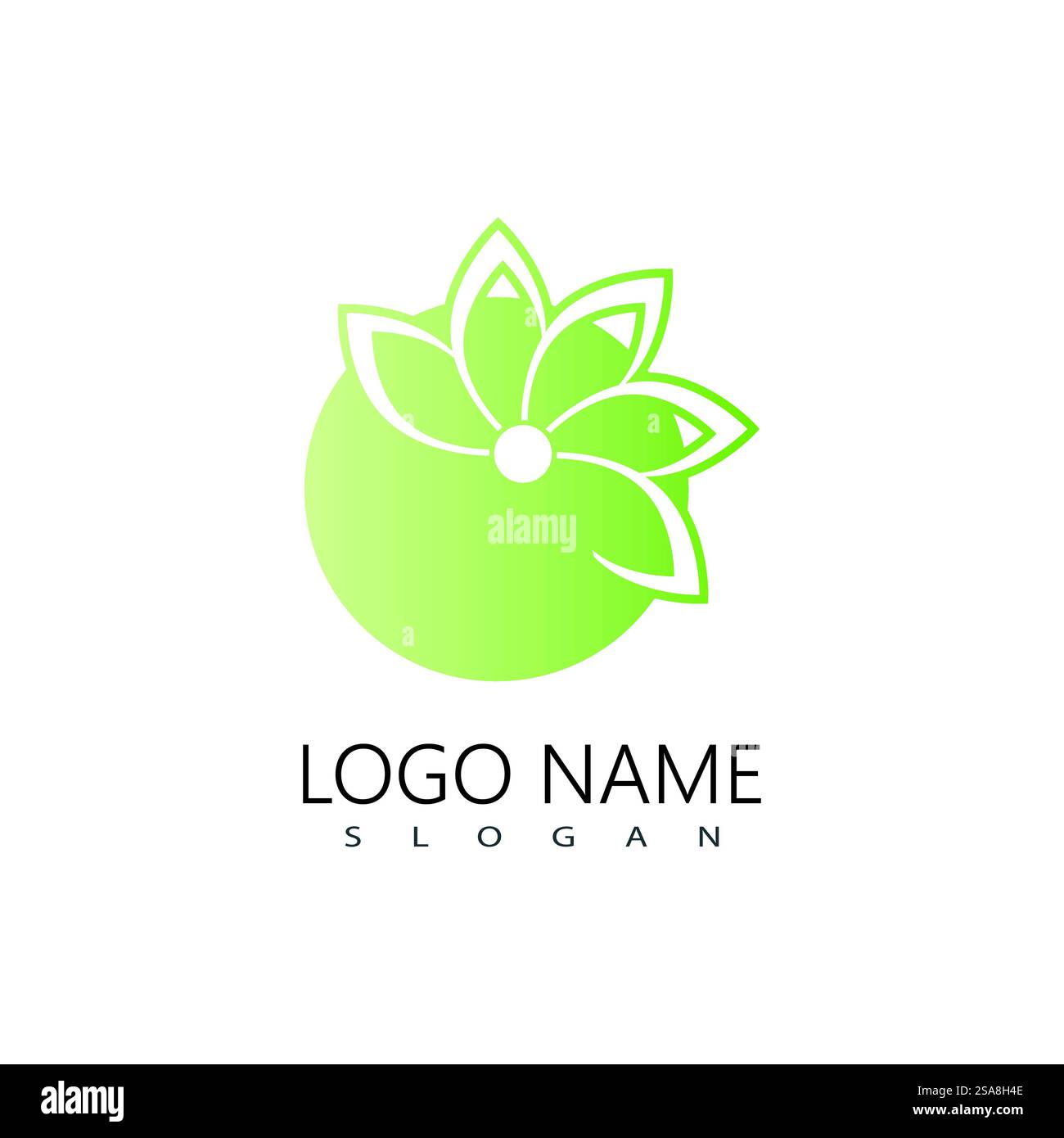 Green leaf logo vector template element symbol design Stock Vector ...