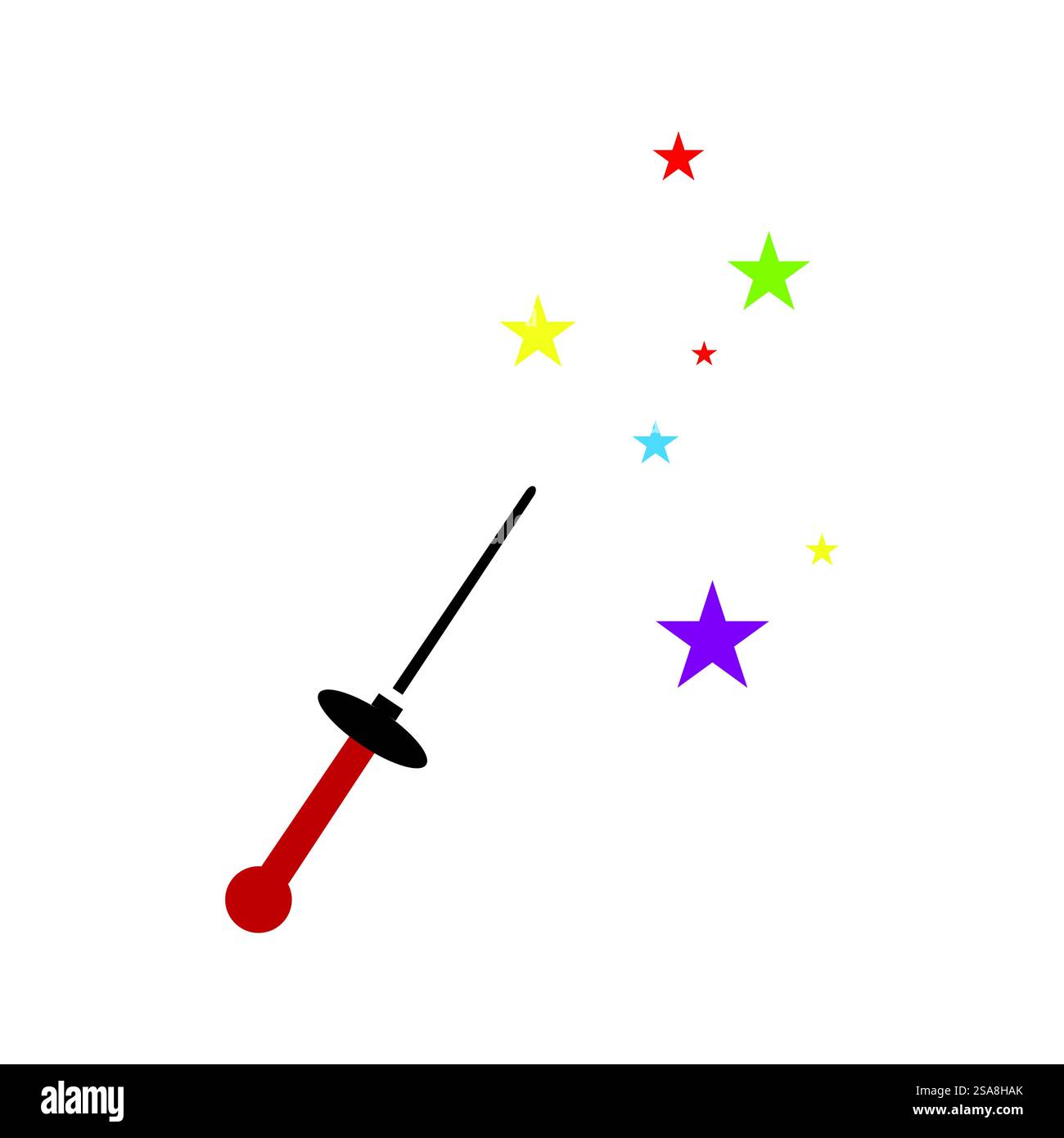 Wand Magic stick icon vector template symbol Stock Vector