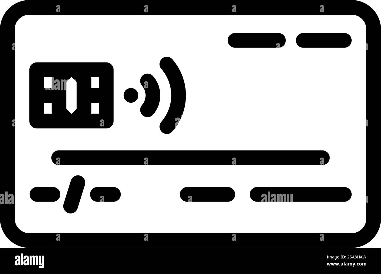 credit card front bank payment line icon vector. credit card front bank ...