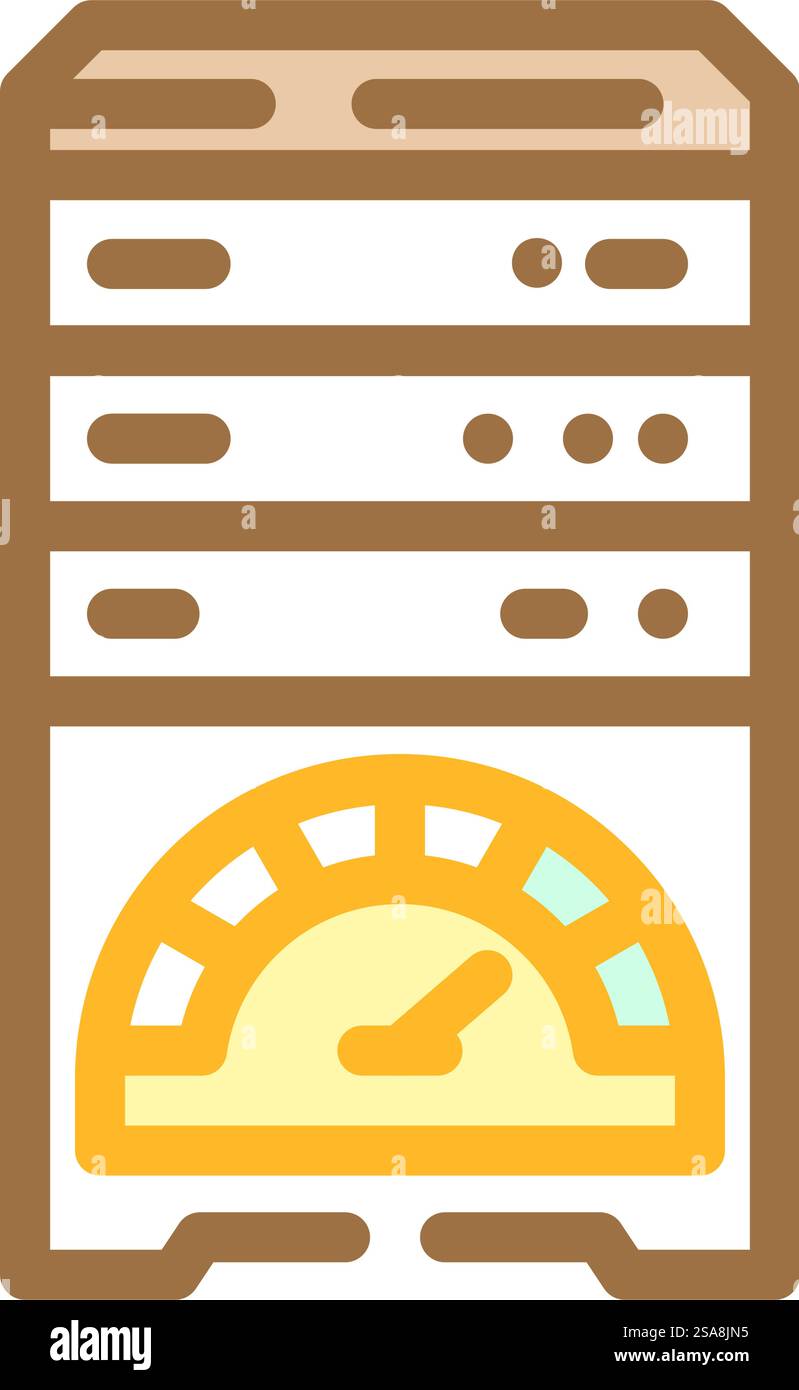 database performance color icon vector. database performance sign ...