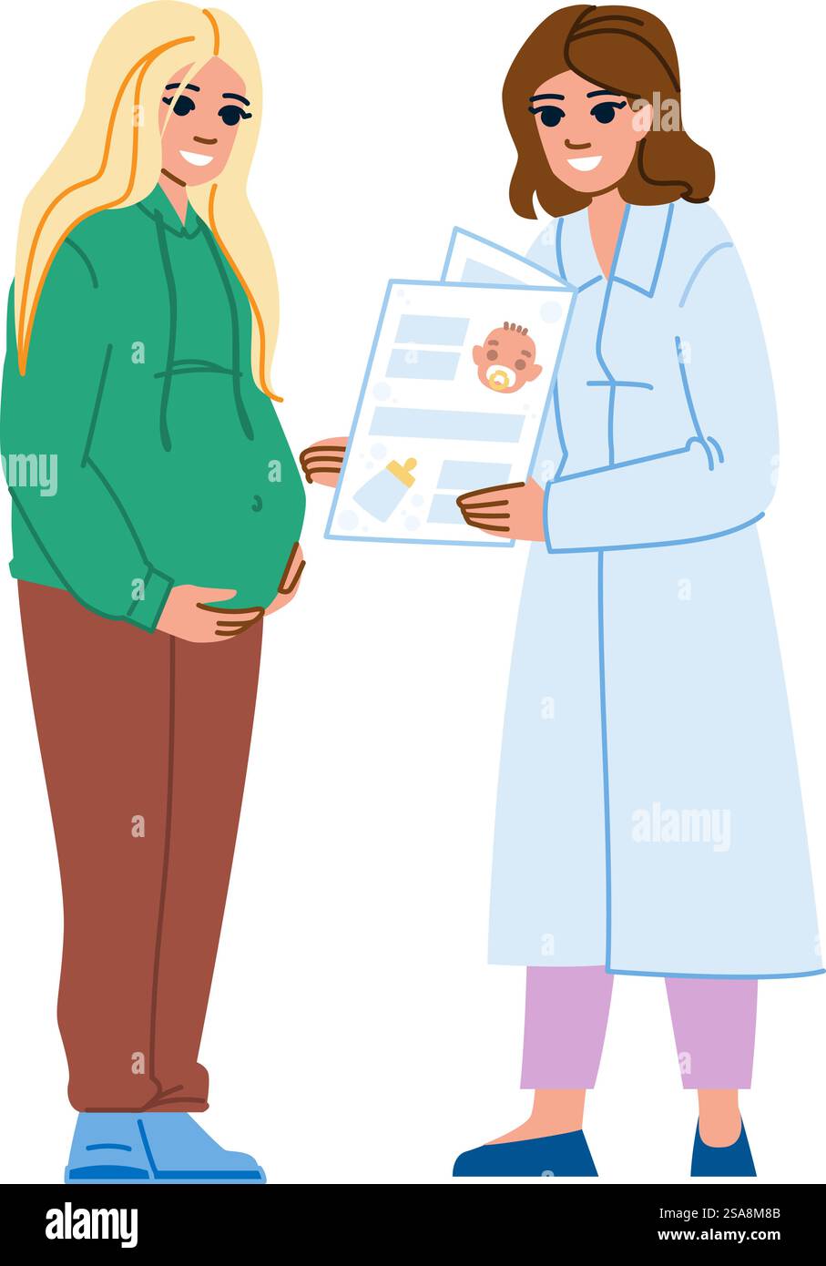 woman obstetricians maternity care vector. medicine young, doctor birth ...