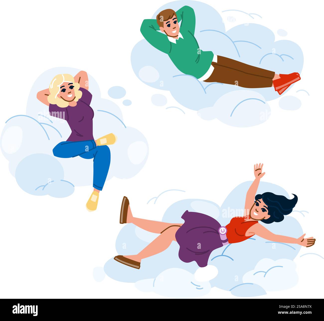 woman carefree people vector. young girl, home smile, autumn fun woman ...