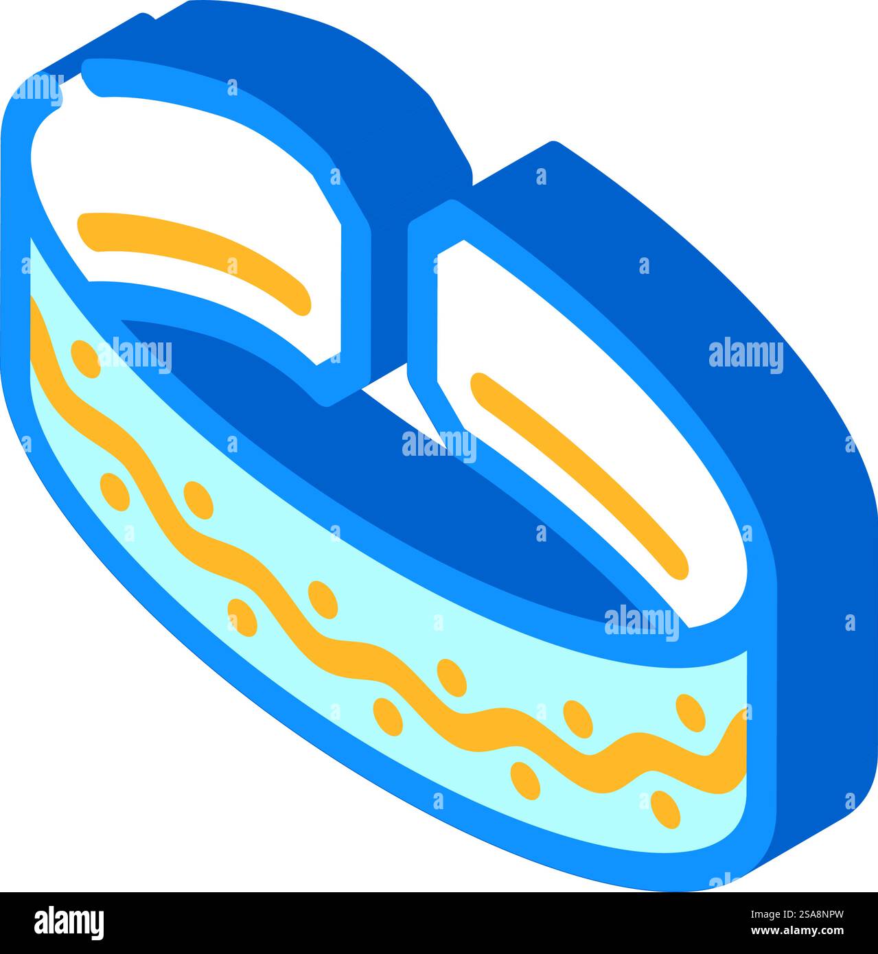 toe ring jewelry isometric icon vector. toe ring jewelry sign. isolated ...