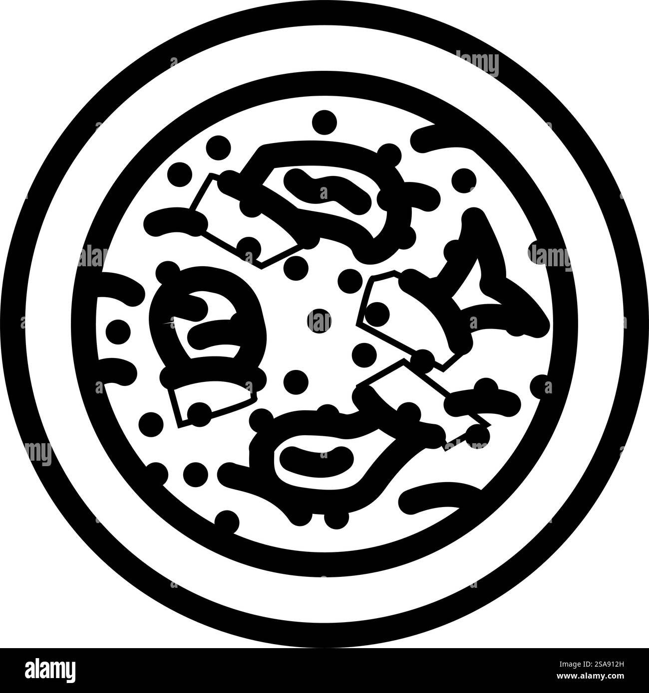 fish stew sea cuisine line icon vector. fish stew sea cuisine sign ...