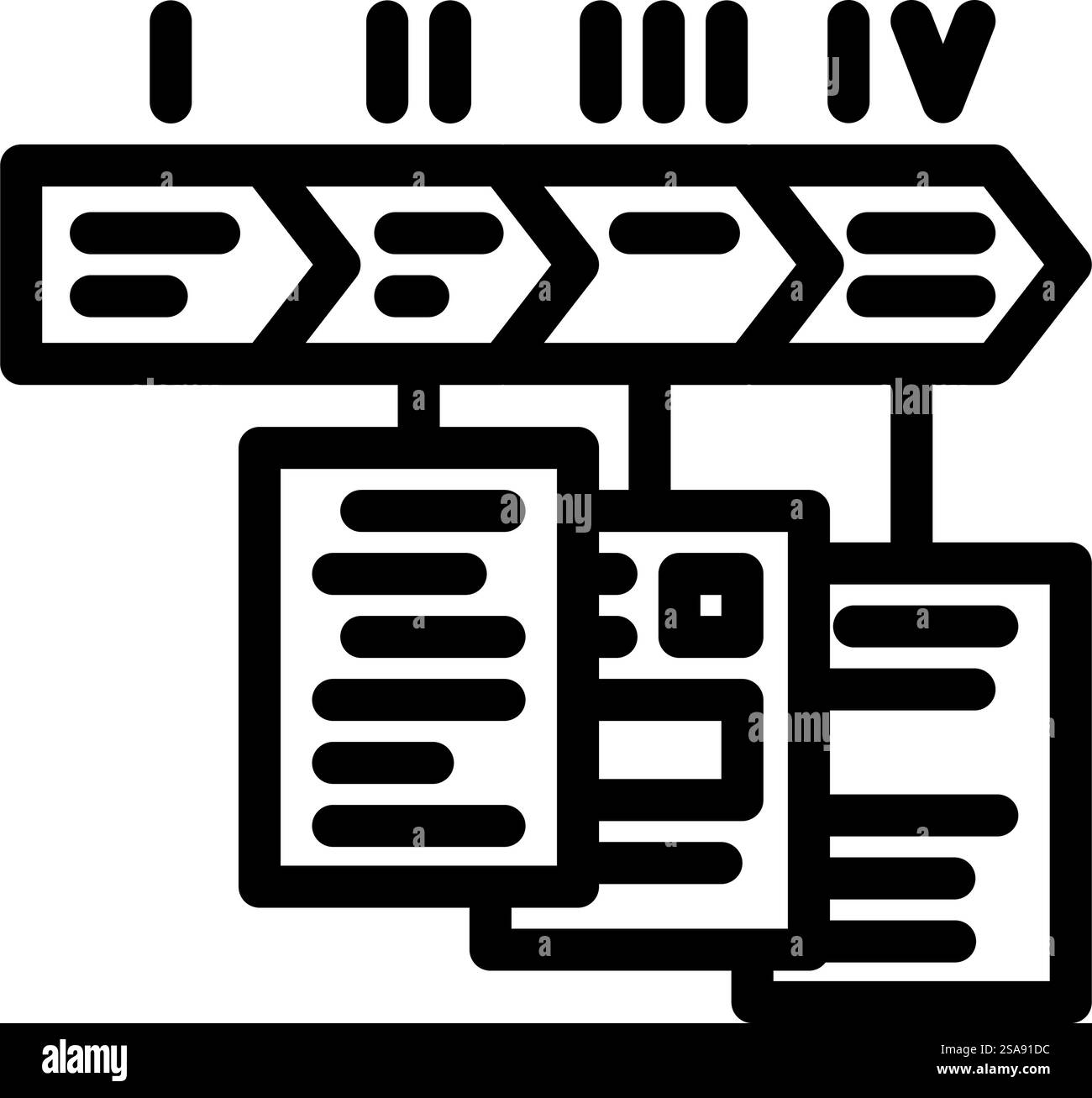 content organization technical writer line icon vector. content ...