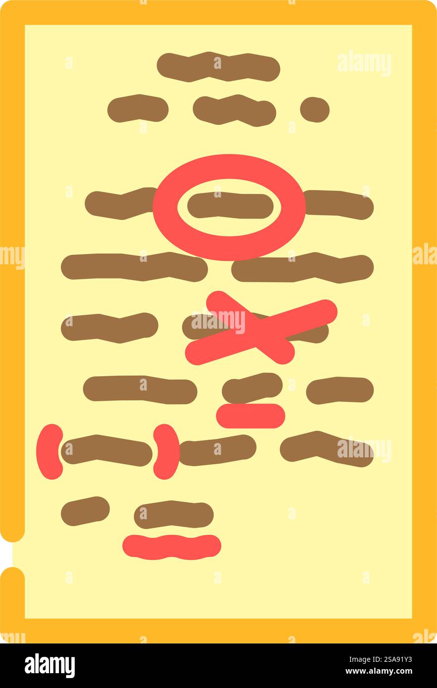 editing content technical writer color icon vector. editing content technical writer sign. isolated symbol illustration. editing content technical writer color icon vector illustration Stock Vector