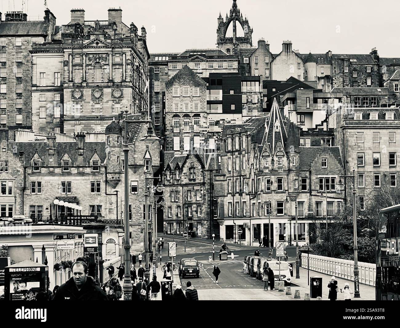 The Old Town Edinburgh, Scotland - Smartphone Captured Stock Image