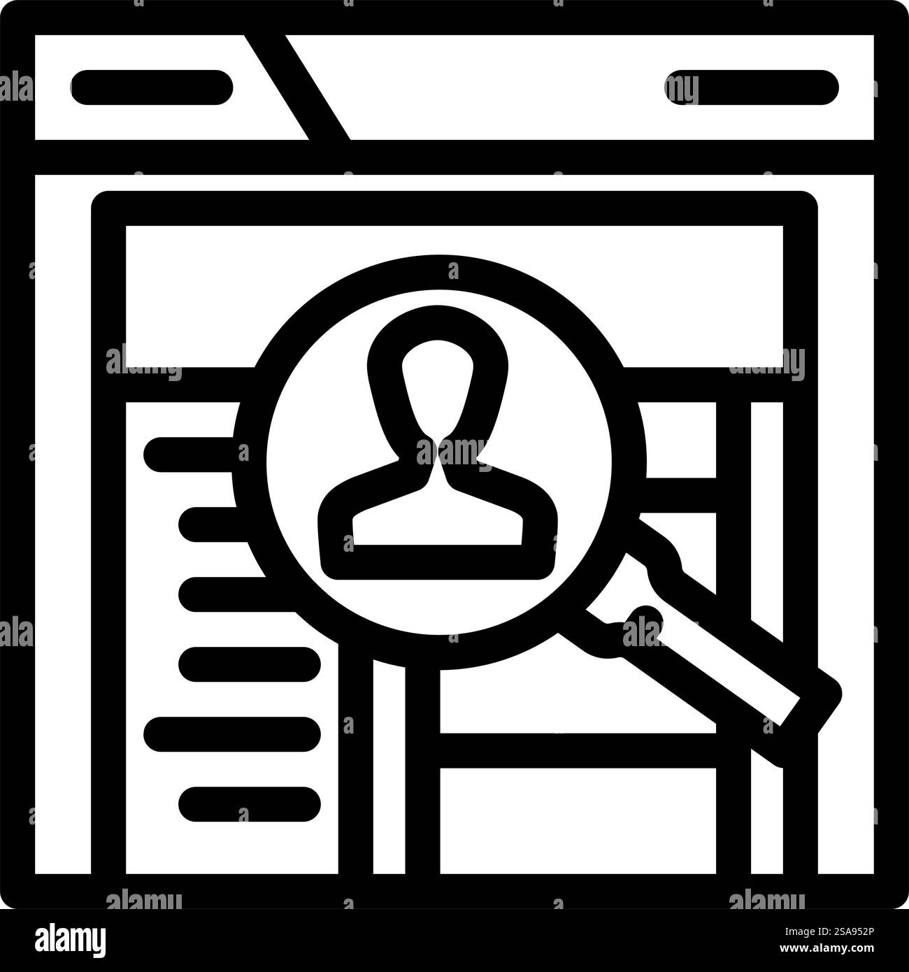 contextual inquiry ux ui design line icon vector. contextual inquiry ux ...