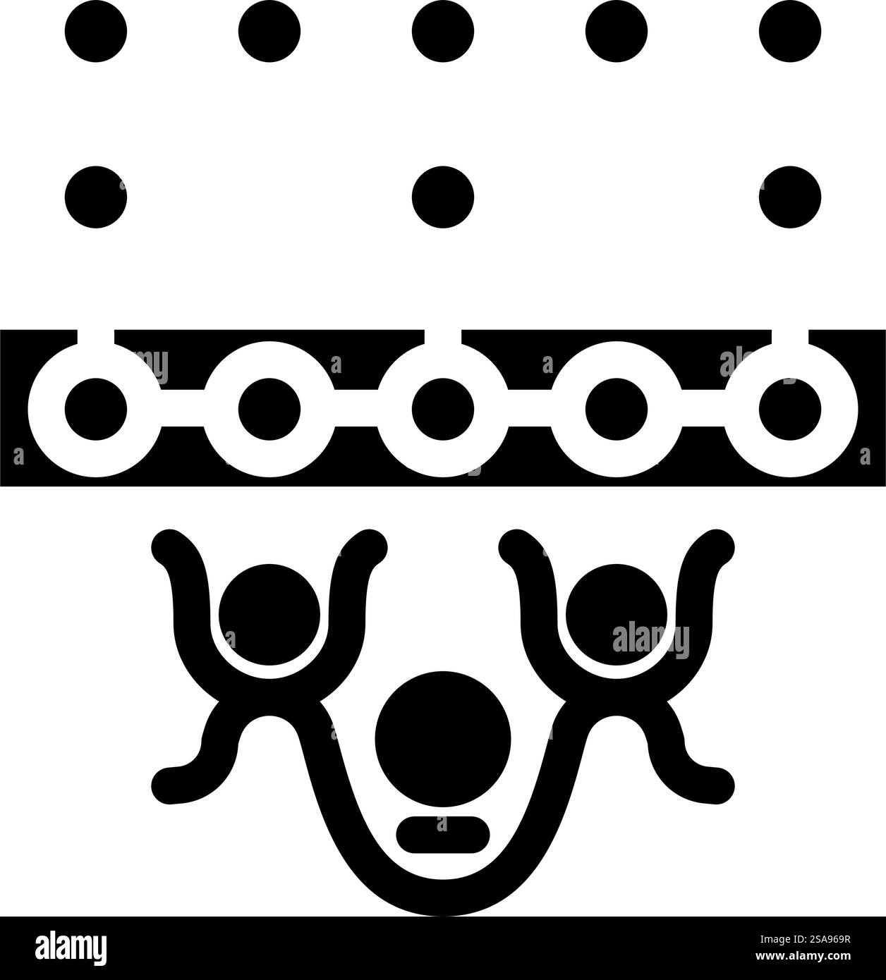 simulation quantum technology glyph icon vector. simulation quantum ...