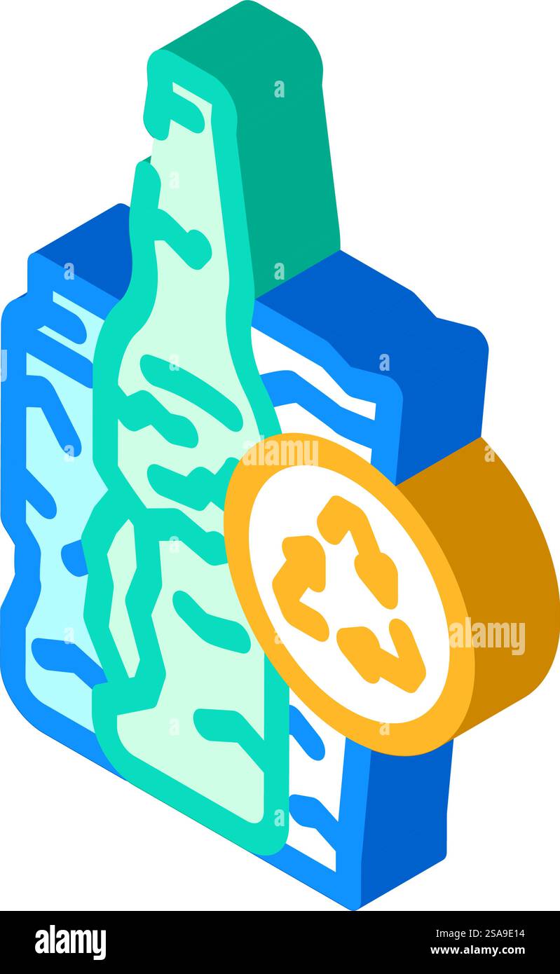 ewaste waste sorting isometric icon vector. ewaste waste sorting sign ...