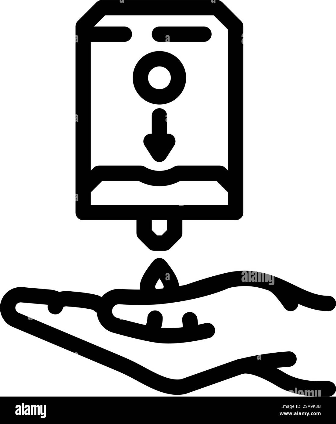 barrier cream ppe protective equipment line icon vector. barrier cream ...
