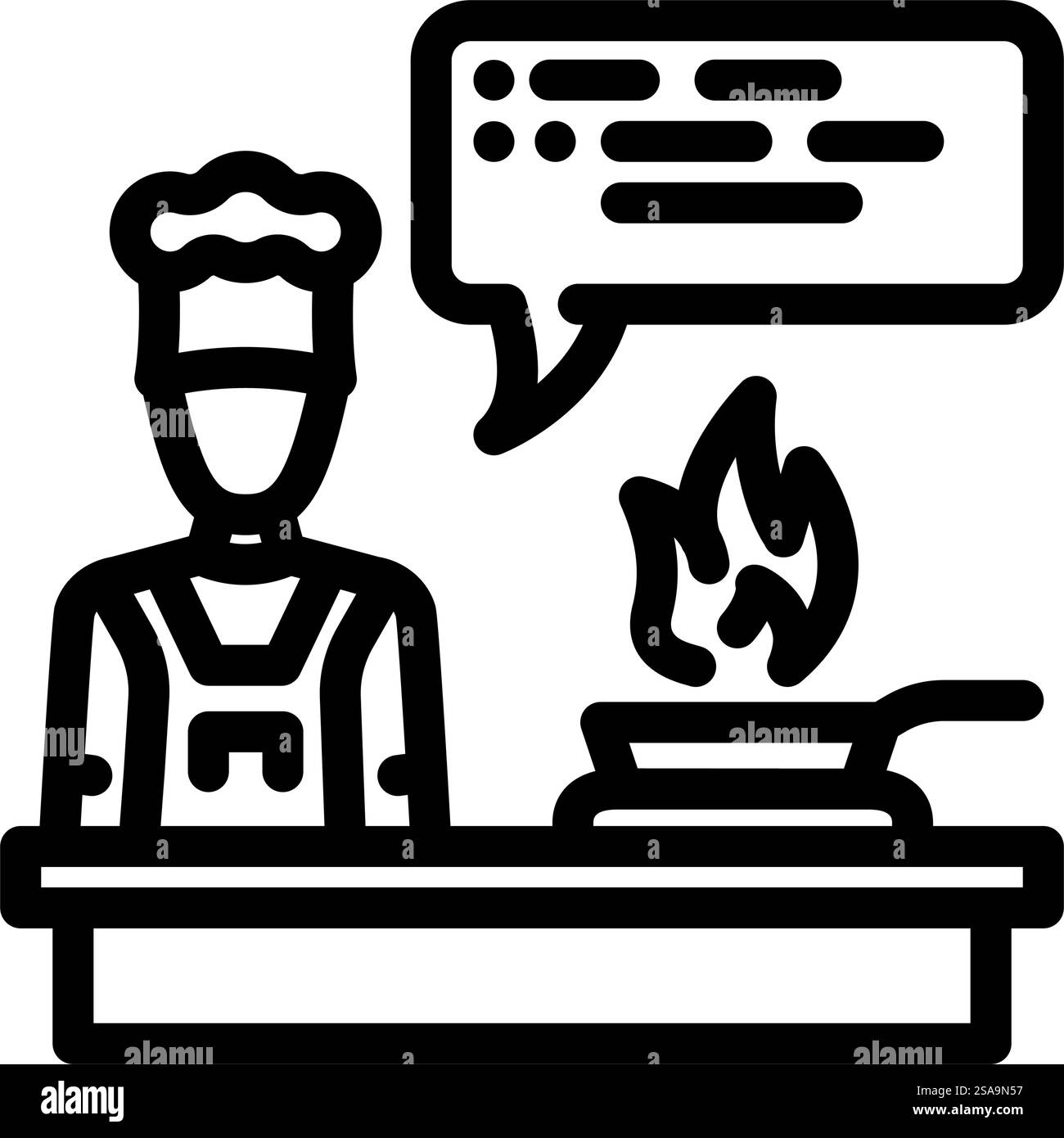 cooking classes restaurant chef line icon vector. cooking classes ...