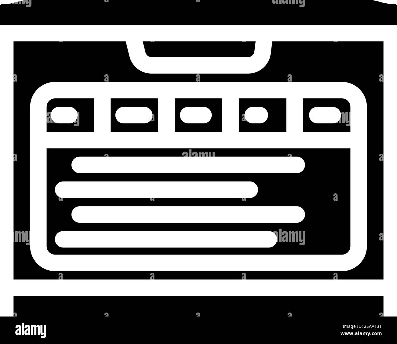 storage box cardboard packaging glyph icon vector. storage box ...