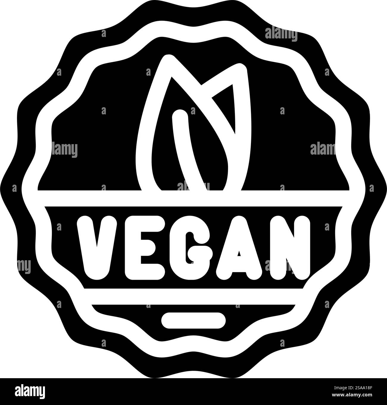 leaf vegan food glyph icon vector. leaf vegan food sign. isolated ...