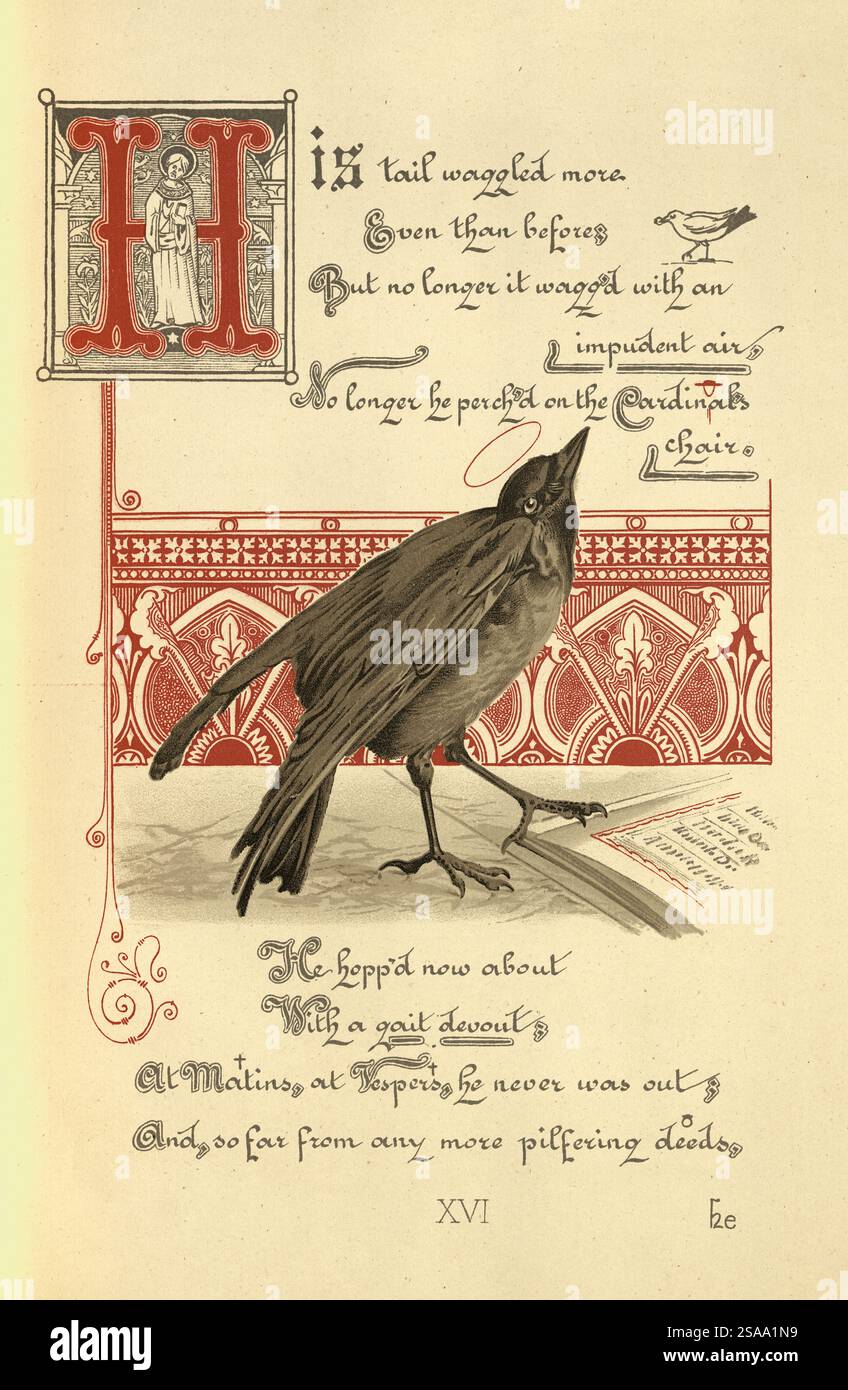 Illustration for The Jackdaw of Rheims a humorous narrative poem ...