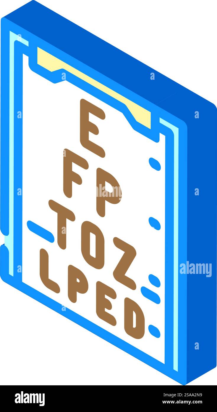 changes vision disease symptom isometric icon vector. changes vision ...