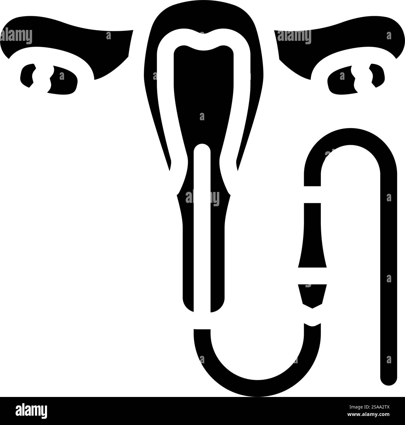 Hysteroscopy Surgery Glyph Icon Vector Hysteroscopy Surgery Sign