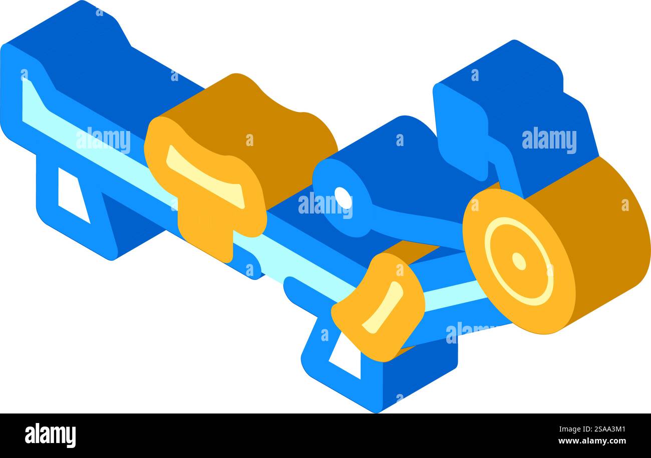 rowing machine fitness tool isometric icon vector. rowing machine ...
