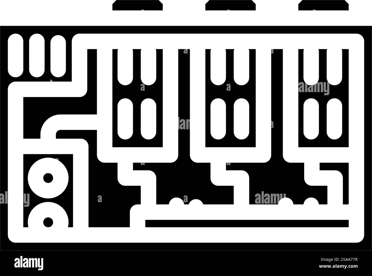 rig setup cryptocurrency mining glyph icon vector. rig setup ...