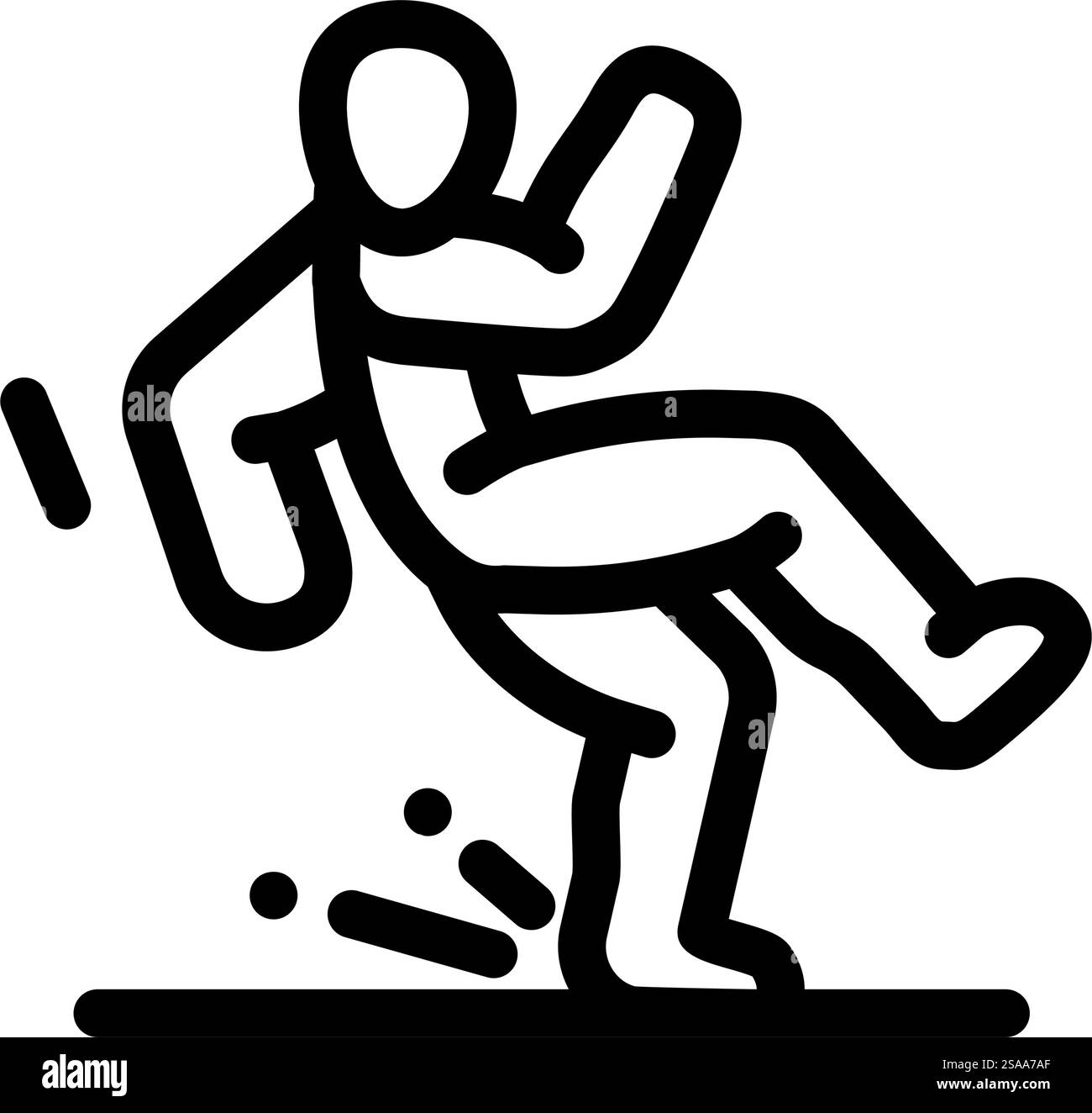 compression injuries line icon vector. compression injuries sign ...