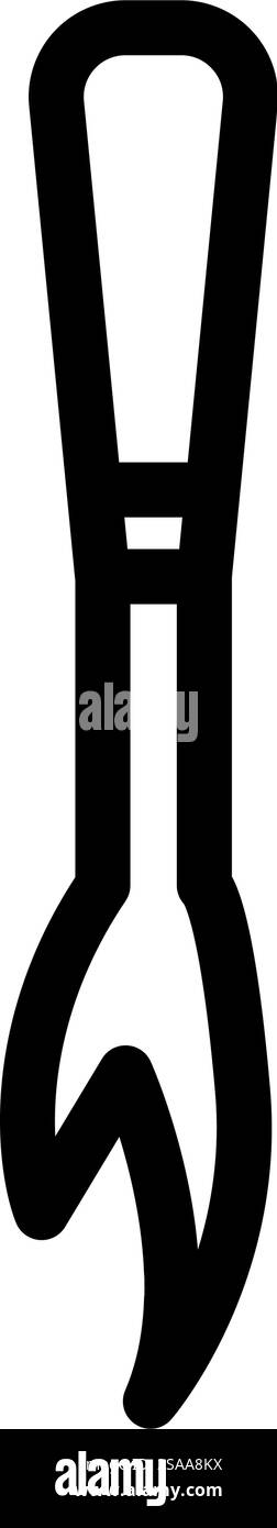 seam ripper dressmaking fashion line icon vector. seam ripper ...
