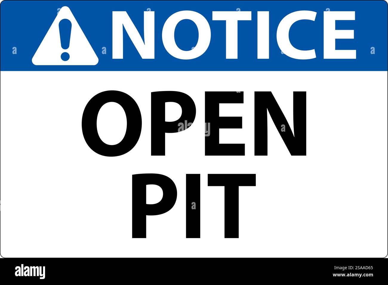 Danger open excavation sign construction hi-res stock photography and ...