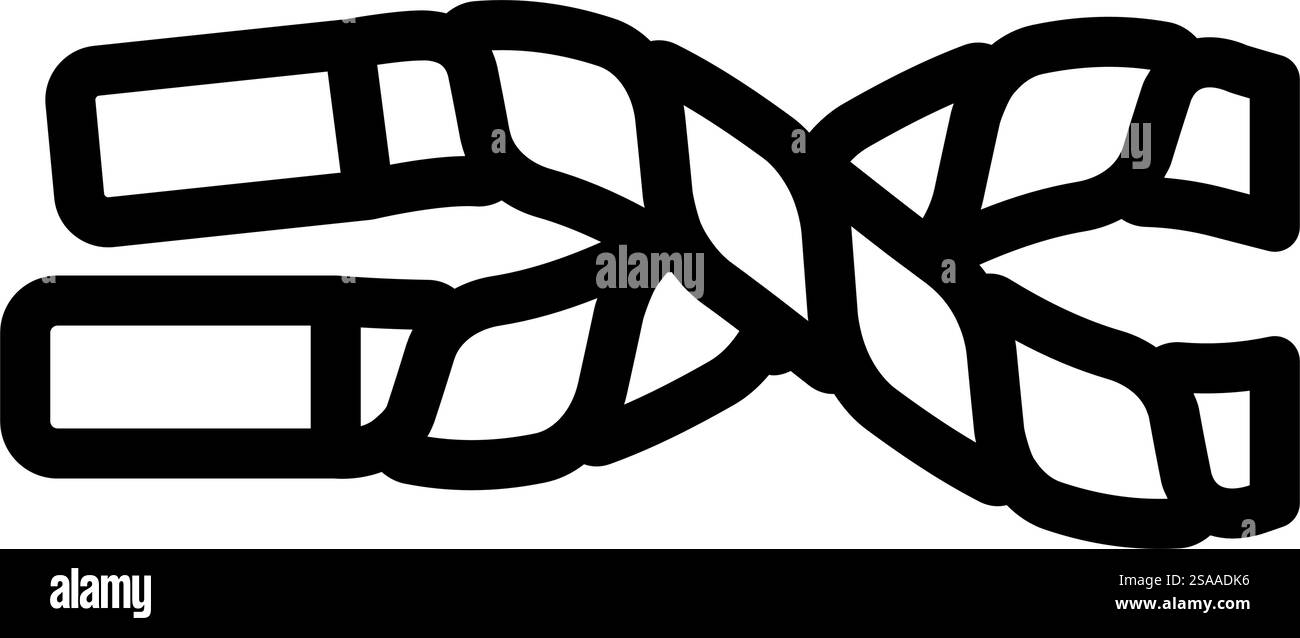 battle ropes fitness tool line icon vector. battle ropes fitness tool ...