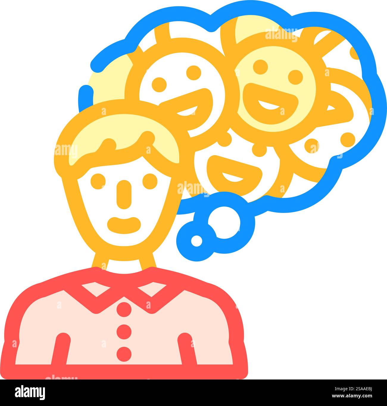 positive mindset success life color icon vector. positive mindset ...