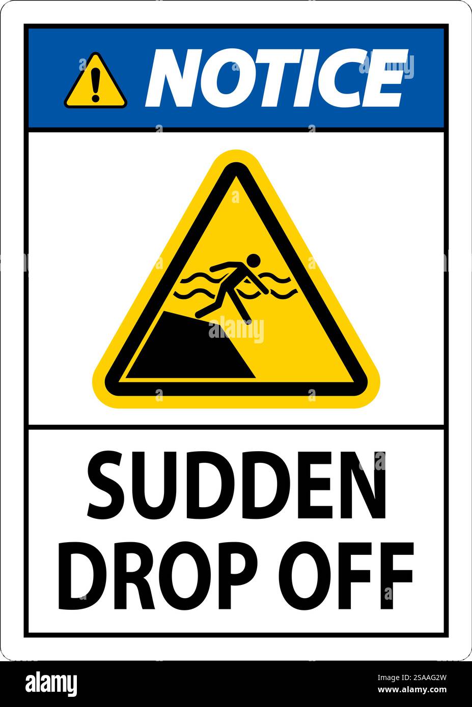 Notice Sign Sudden Drop Off Stock Vector Image & Art - Alamy