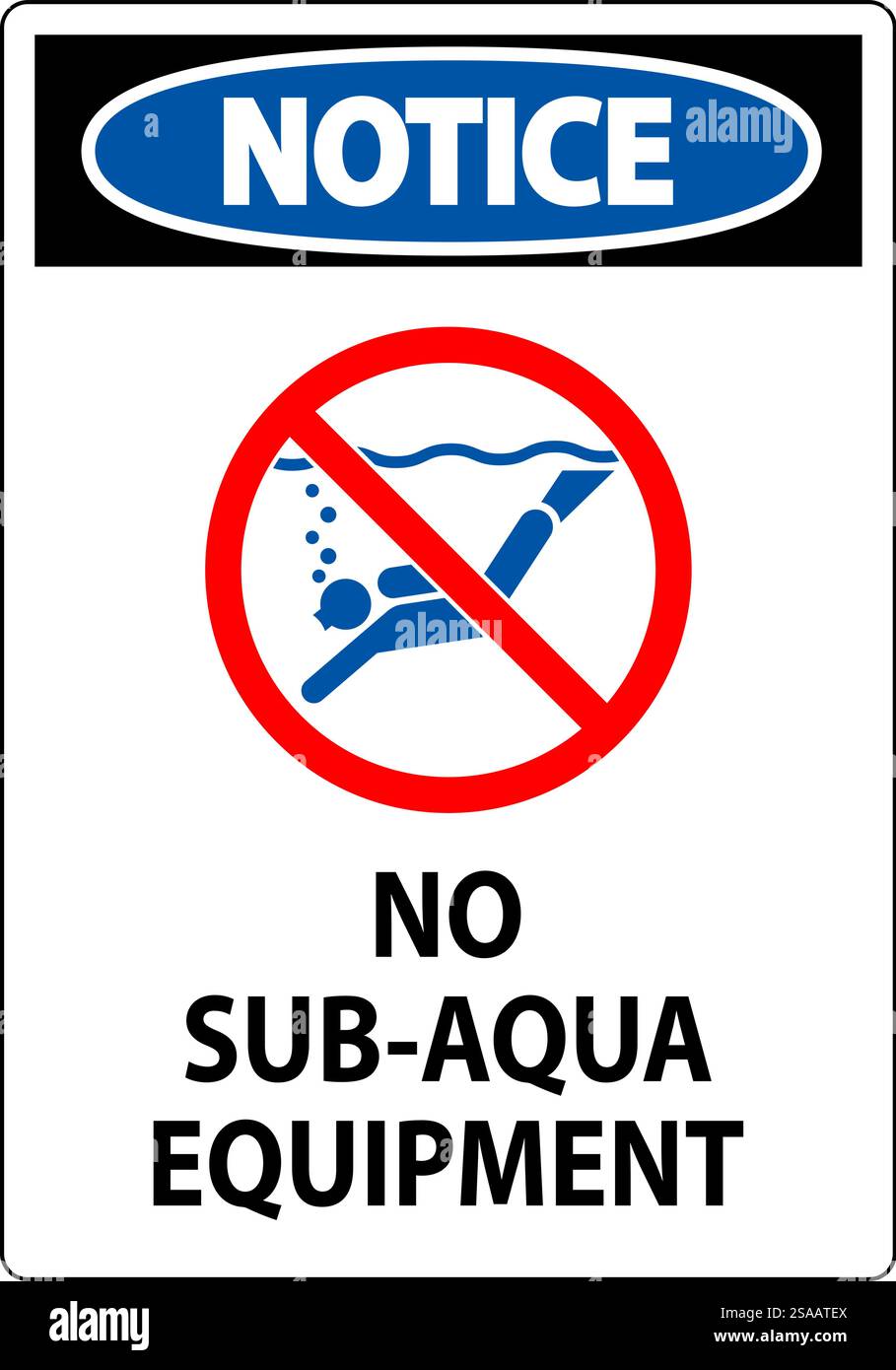 Water Safety Sign Attention No Sub Aqua Equipment Stock Vector Image water-safety-sign-attention-no-sub-aqua-equipment-stock-vector-image
