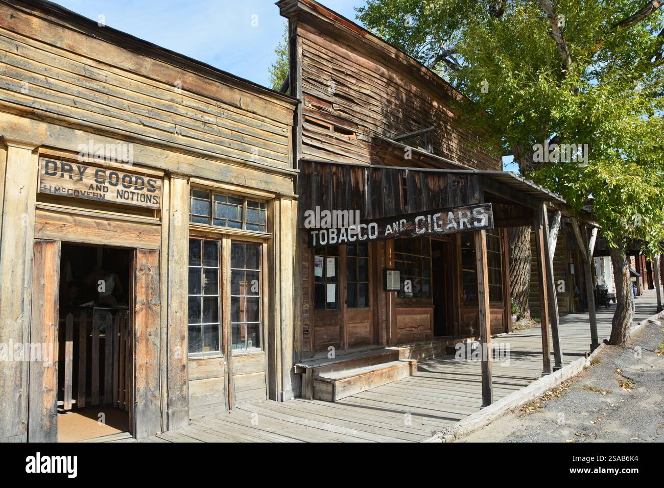 Virginia City, one of Montana's most famous ghost towns,preserved for